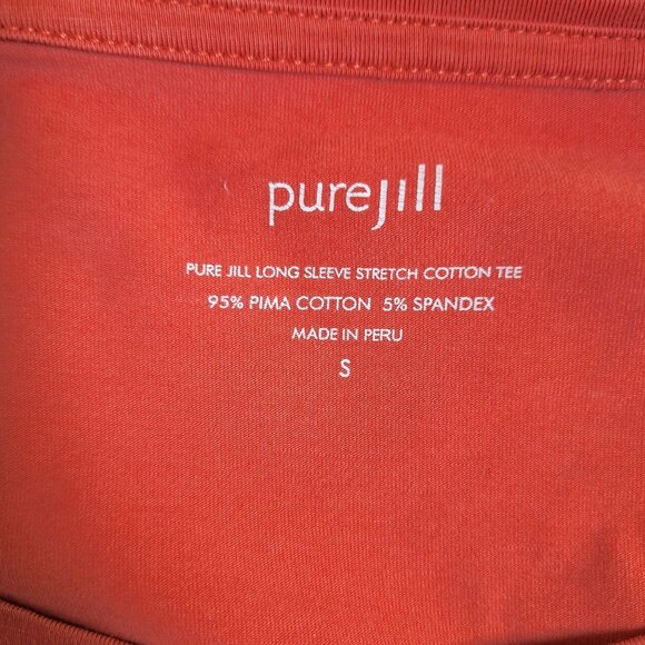 J Jill Orange long sleeve tshirt size small - Picture 4 of 4